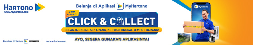 Belanja barang elektronik di Aplikasi MyHartono pakai fitur Click and Collet