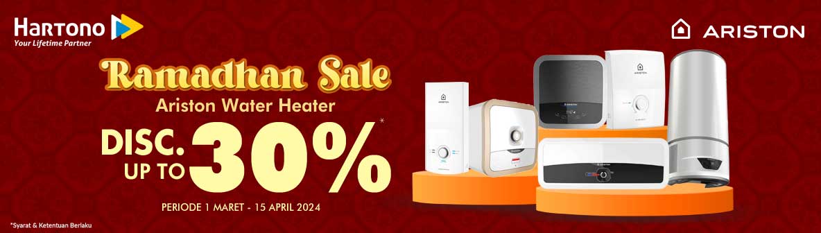 Ariston Water Heater Ramadhan Sales Discount up to 30%