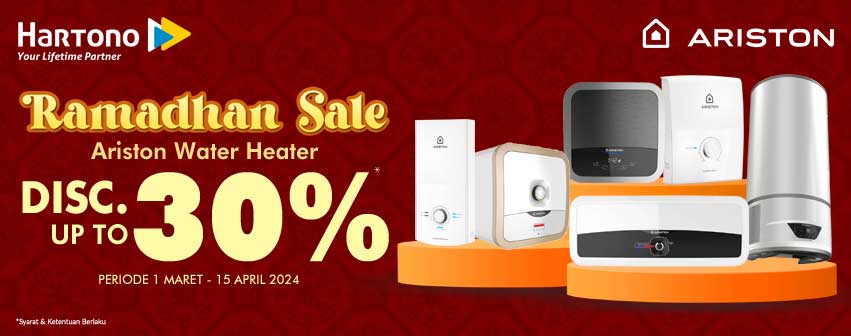 Ariston Water Heater Ramadhan Sales Discount up to 30%
