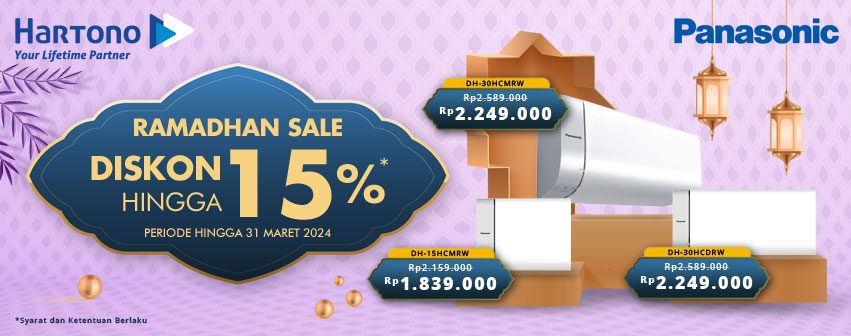 Panasonic Water Heater Ramadhan Diskon hingga 15%