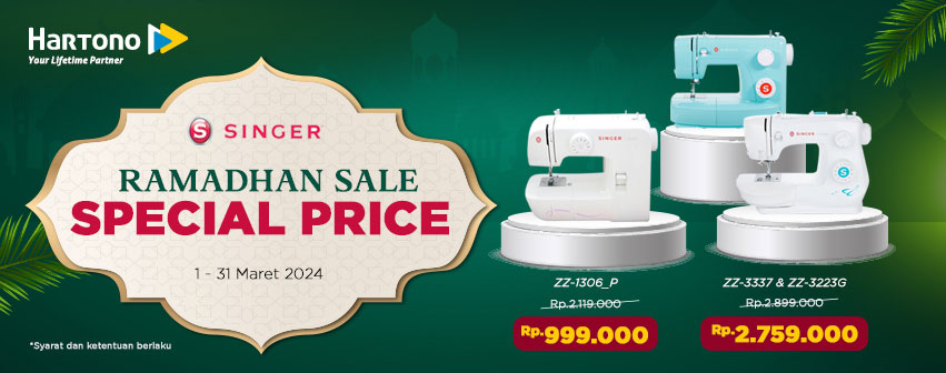 Mesih Jahit SINGER Ramadhan Sale Special Price