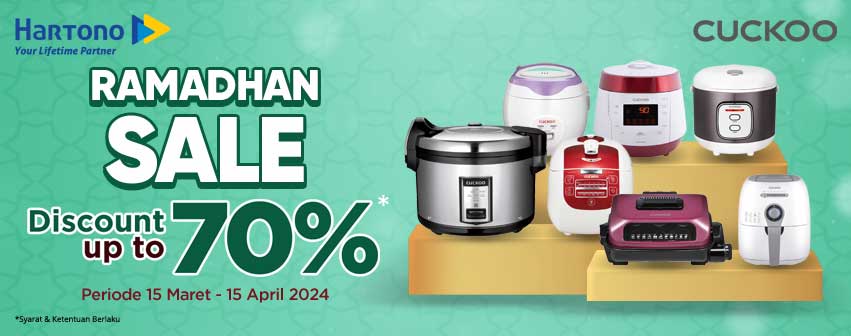 Cuckoo Electric Cooker Ramadhan Disc. up to 70%