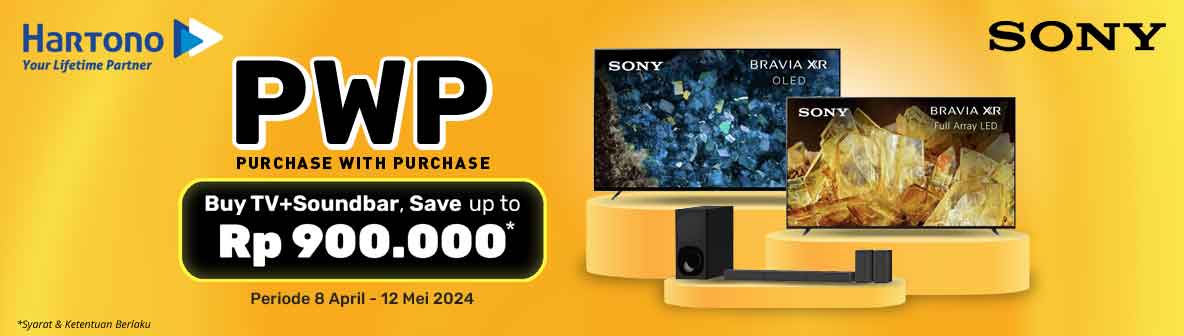 Purchase with Purchase Sony Soundbar dan TV Hemat Hingga 900rb