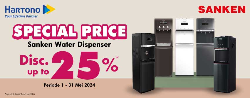 Sanken Dispenser & Rice Cooker Discount up to 30%