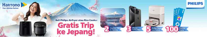 Beli Philips Air Fryer atau Rice Cooker Gratis Trip ke Jepang