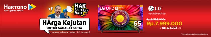 Harga Kejutan LG 4K UHD SMART TV 65UR8050PSB