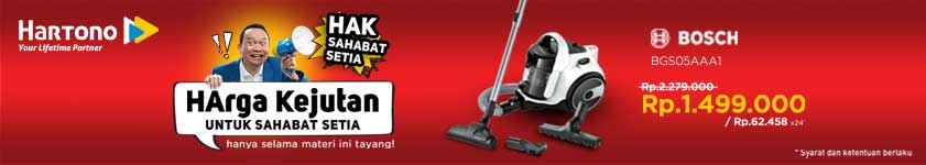 Harga Kejutan Bosch Vacuum Cleaner BGS05AAA1