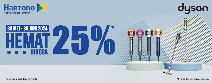 Dyson Slim Vacuum Cleaner - Supersonic Hair Dryer Hemat Hingga 25%