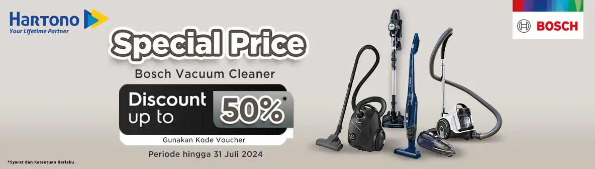 Bosch Vacuum Cleaner Discount up to 50%