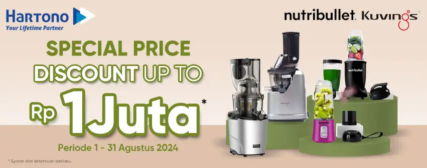 Nutribullet & Kuvings Diskon hingga 1 Juta