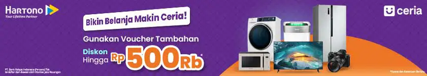 Belanja Elektronik Online hemat pakai BRI Ceria diskon hingga 500rb