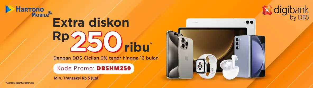 Belanja Gadget hemat pakai kartu kredit digibank extra diskon hingga 250rb