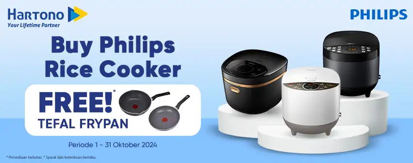 Philips Rice Cooker Free Tefal Frypan