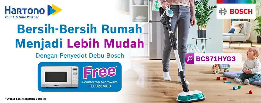 Bosch Vacuum Cleaner BCS71HYG3 Free Microwave