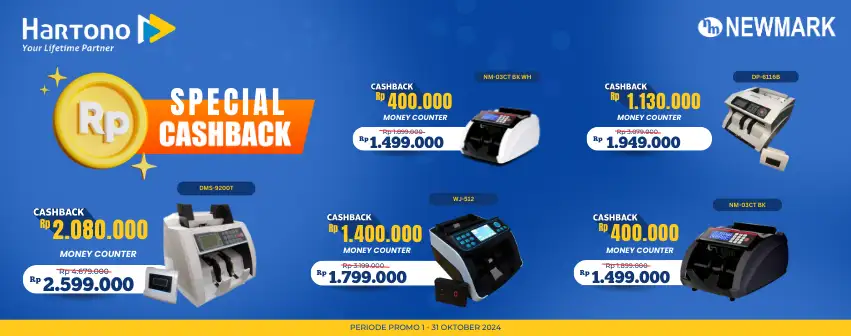 Newmark Money Counter Special Cashback