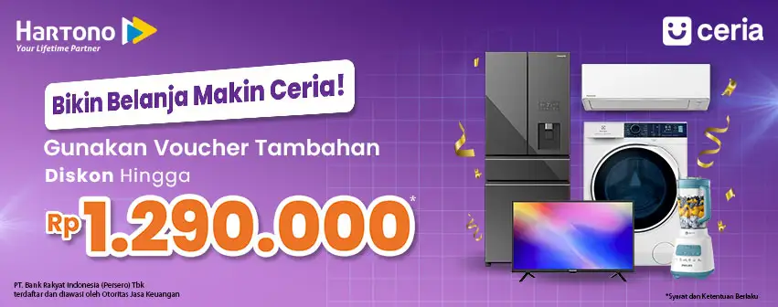 Belanja Elektronik Online hemat pakai BRI Ceria diskon hingga 500rb