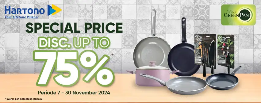 Greenpan Cookware Special Disc. up to 75%