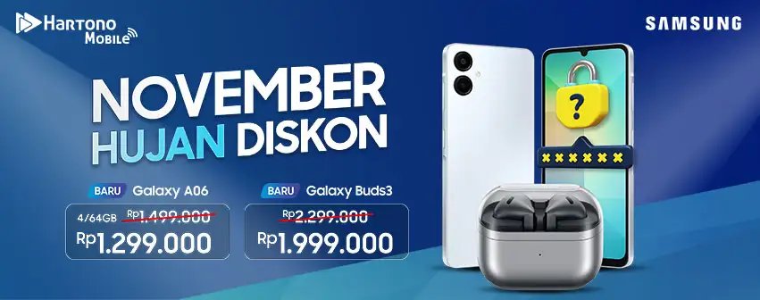 Samsung Galaxy A06 & Buds3 Hujan Diskon!