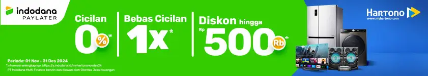 Belanja Elektronik Online di Hartono Lebih Enteng pakai Indodana PayLater