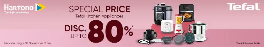 Tefal Big Sale! Diskon hingga 80%