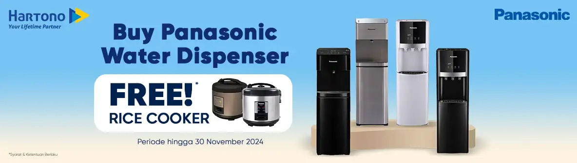 Panasonic Dispenser Gratis Rice Cooker