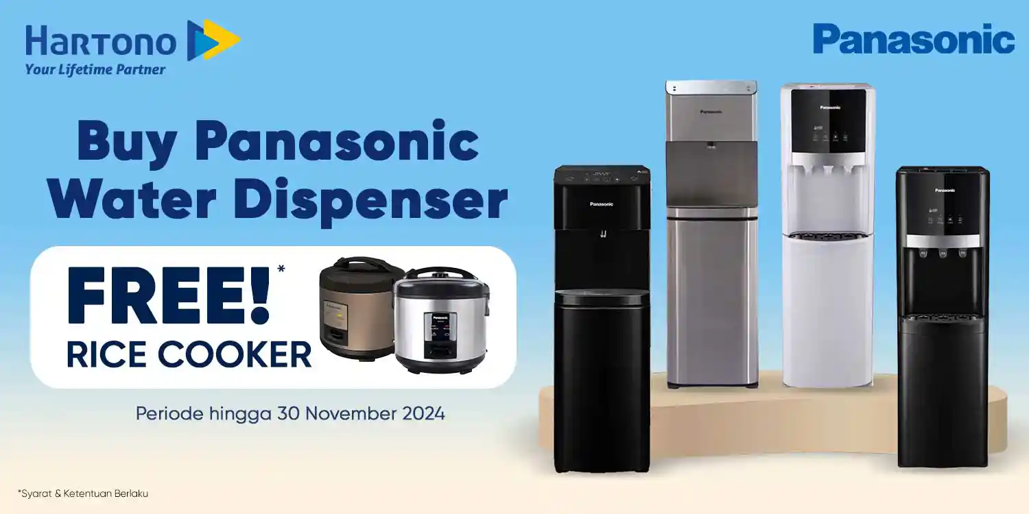 Panasonic Dispenser Gratis Rice Cooker