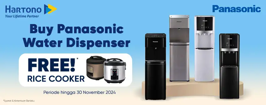 Panasonic Dispenser Gratis Rice Cooker