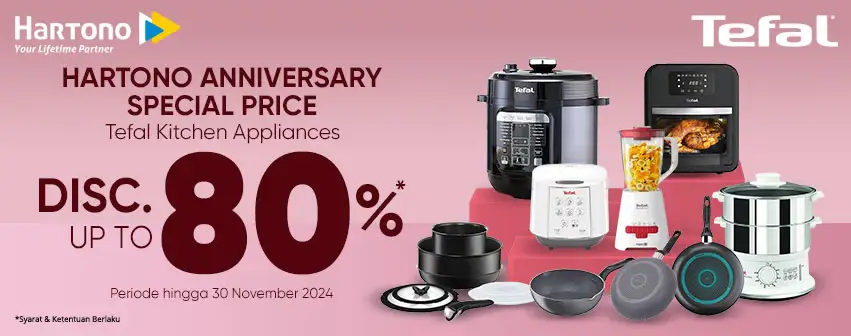 Tefal Big Sale! Diskon hingga 80%