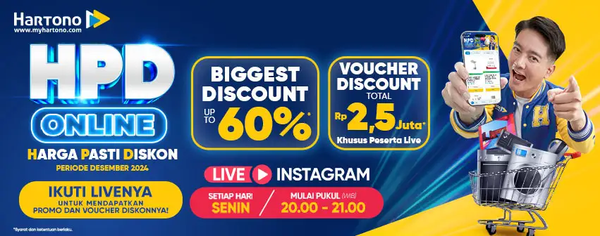 Live Hartono Pasti Diskon