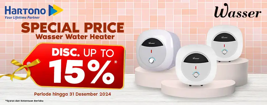 Wasser Water Heater Desember Special Price