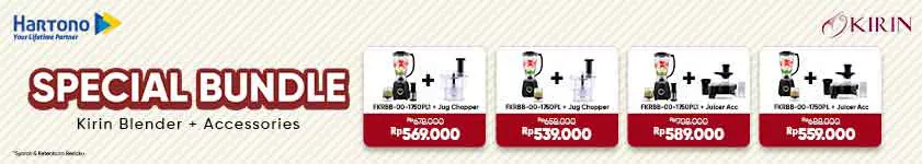 Kirin Hemat Akhir Tahun: Bundling Blender & Accessories