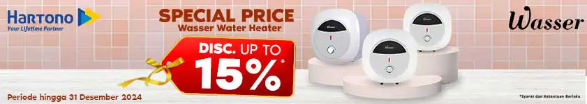 Wasser Water Heater Desember Special Price