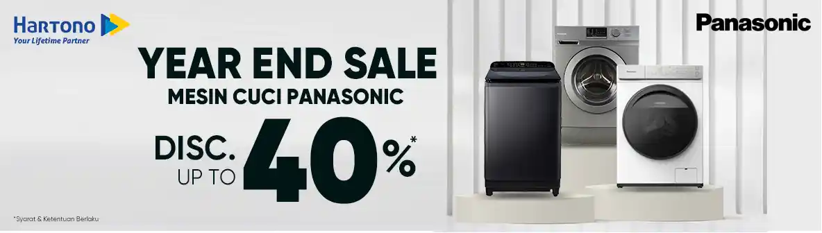 Panasonic Washer Harga Akhir Tahun Super Hemat!