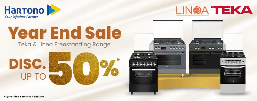 Kompor Freestanding Teka & Linea Discount up to 50%