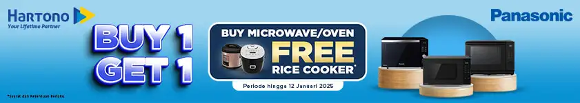 Panasonic Microwave & Oven Gratis Rice Cooker