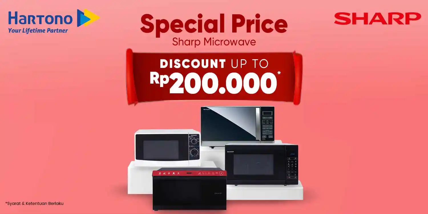 SHARP Microwave Ekstra Diskon!