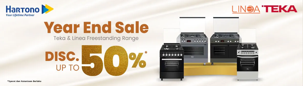 Kompor Freestanding Teka & Linea Discount up to 50%