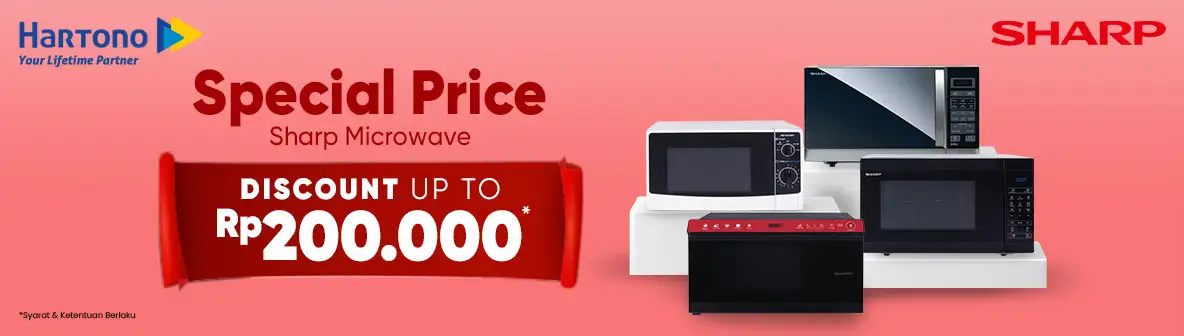 SHARP Microwave Ekstra Diskon!