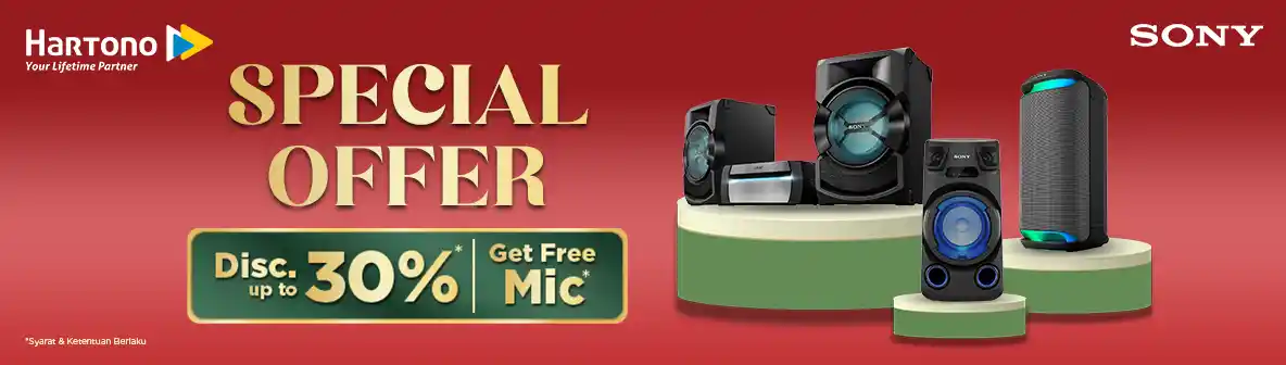 Sony Audio Extra Discount & Get Free Microphone