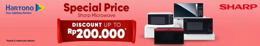 SHARP Microwave Ekstra Diskon!