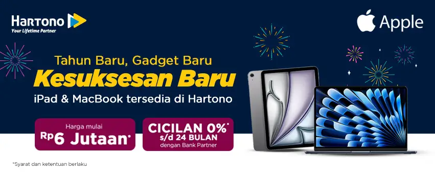 Apple iPad & Macbook tersedia di Hartono