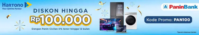 Belanja Elektronik Diskon Hingga 100 ribu dengan Kartu Kredit PaninBank Cicilan 0% tenor hingga 12 bulan