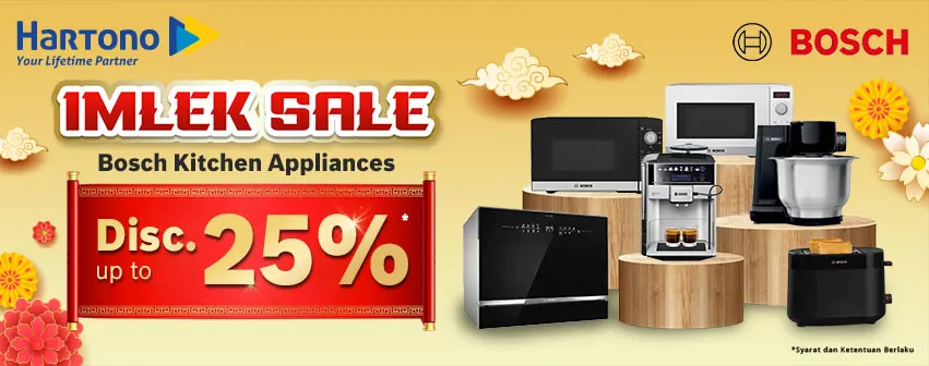 Bosch Kitchen Appliances CNY Extra Discount!