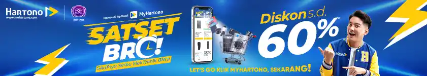 MyHartono SATSET BRO Diskon hingga 60%