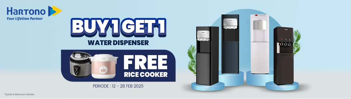 Beli Dispenser, Dapat Rice Cooker Gratis!