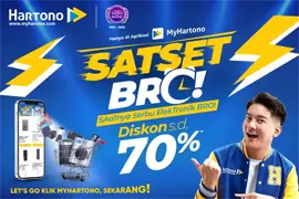 MyHartono SATSET BRO Diskon hingga 70%