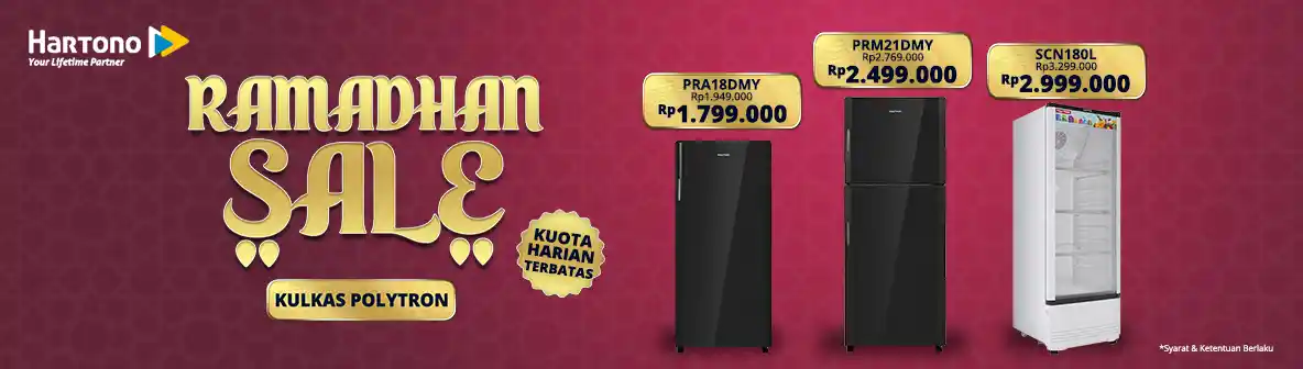 Polytron Kulkas Ramadhan Sale