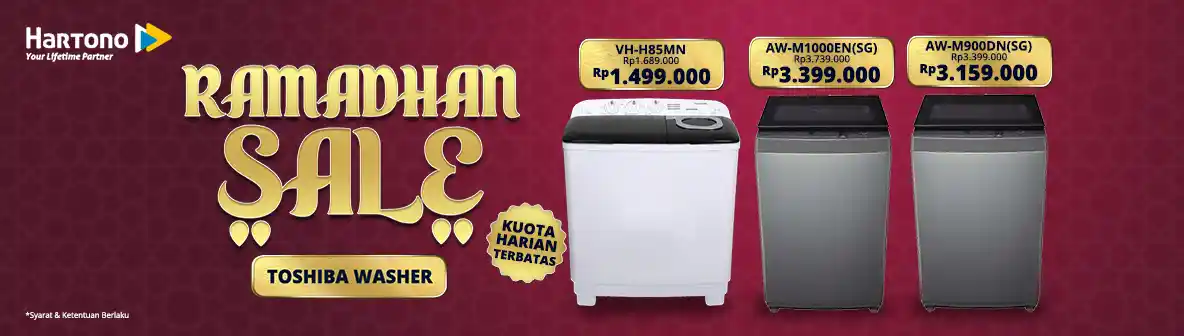 Toshiba Mesin Cuci Ramadhan Sale