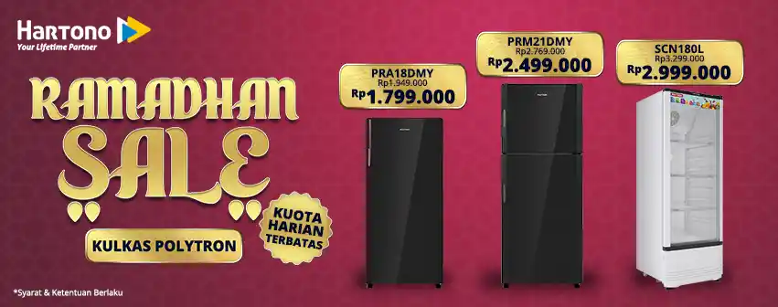 Polytron Kulkas Ramadhan Sale