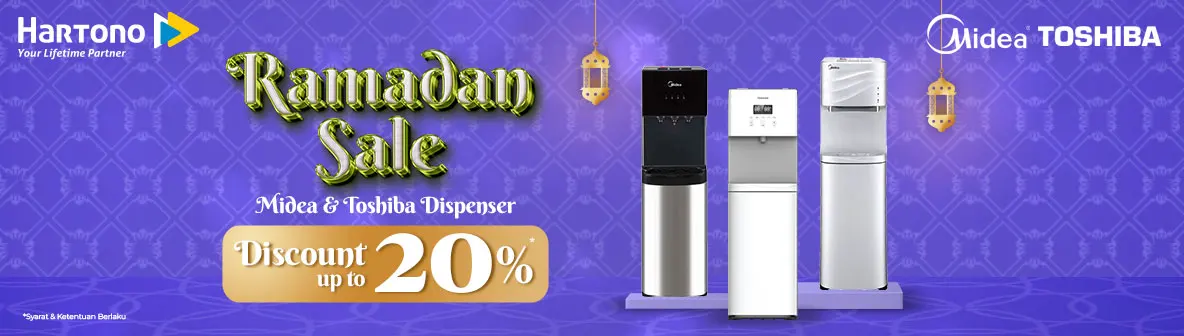 Dispenser Midea & Toshiba Ramadhan Sale